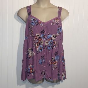 Torrid Purple Floral Top